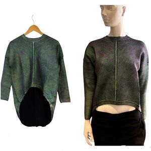 Sass & Bide Metallic Green Sweater